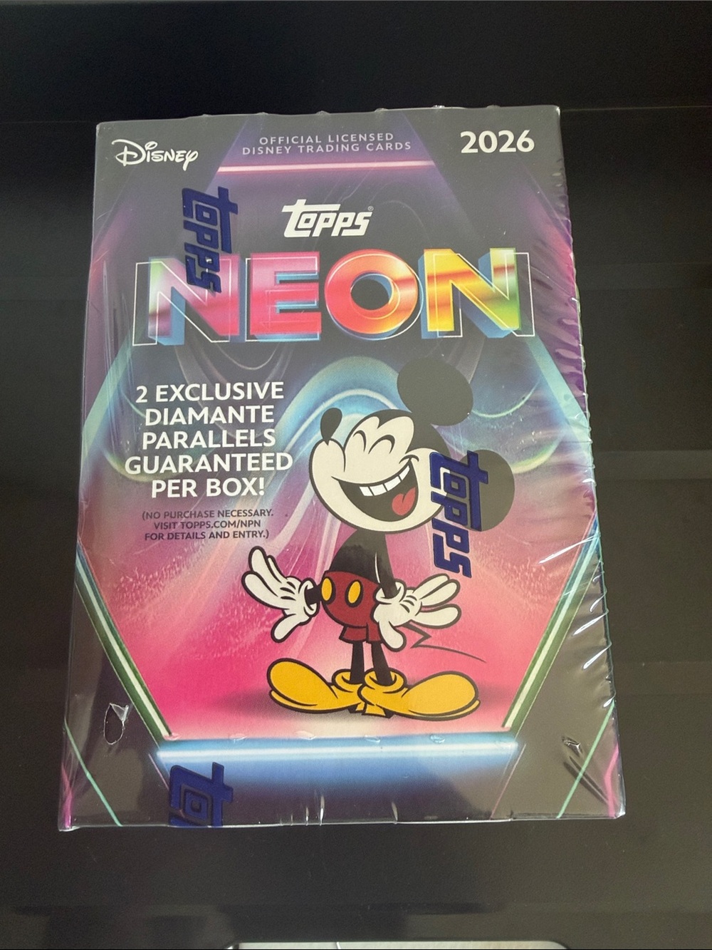 Topps NEON 2026 Disney Mickey Mouse Trading Card Blaster Value Box
